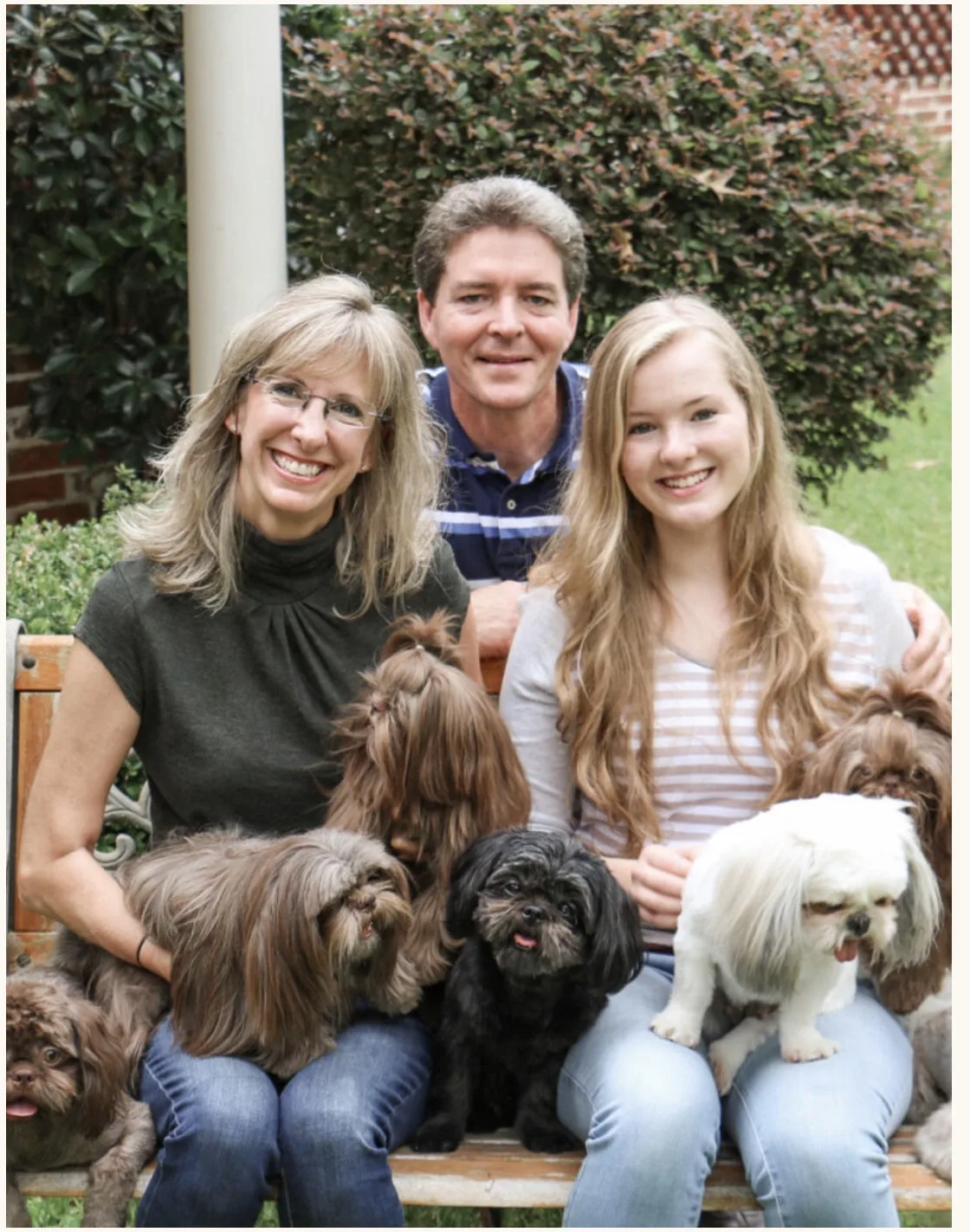 The Royal Shih Tzu family with their Shih Tzu dogs in McKinney TX